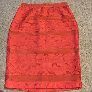Ann Taylor Peach Skirt